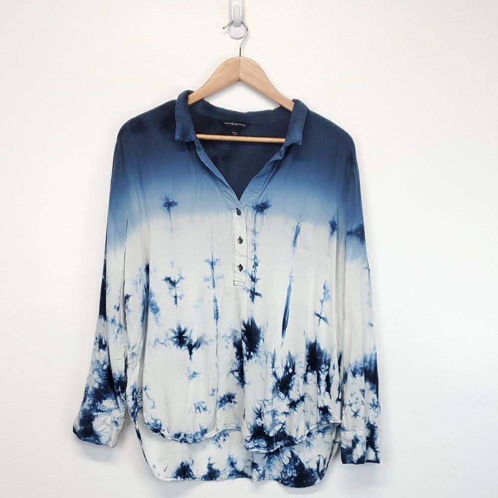 Rock & Republic Tie Dye Long Sleeve Top